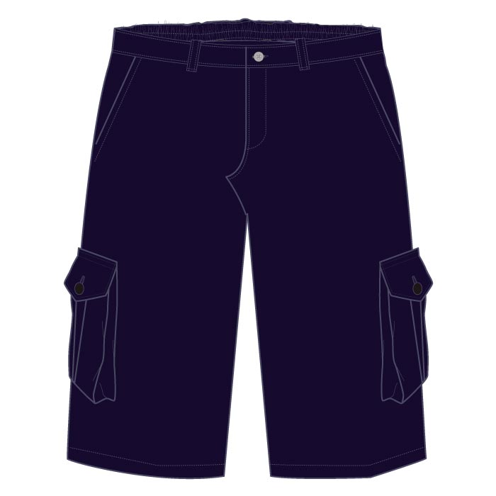 LFBI‑Malte boys’ navy cargo trousers – durable school uniform for Malta