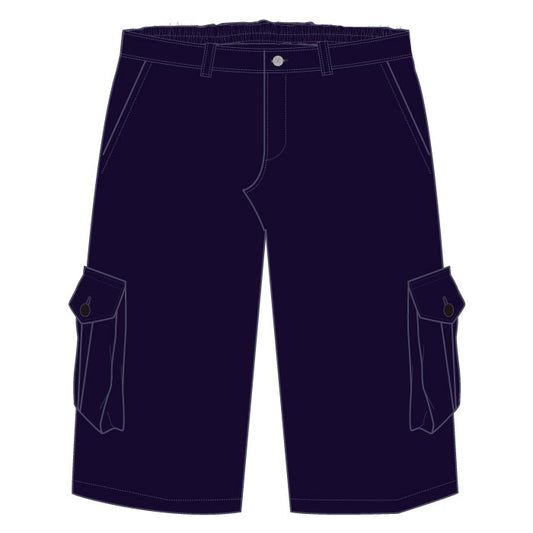 LFBI‑Malte boys’ navy cargo trousers – durable school uniform for Malta