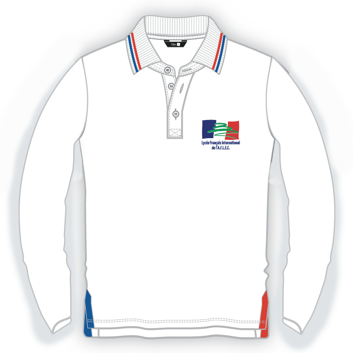 LFBI-Malte BOYS POLO WHITE  ( Long Sleeves )
